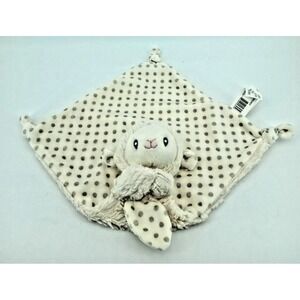 Kellytoy Lamb Lovey Security Blanket Brown Black Spots Plush Baby Comfort Toy